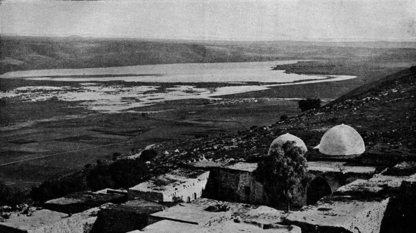 Hula Valley before the drain